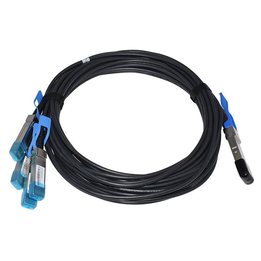 China Cisco QSFP-4SFP25G-CU1M Compatible 100G QSFP28 to 4 x 25G SFP28 Passive Direct Attach Copper Breakout Cable Supplier, Products