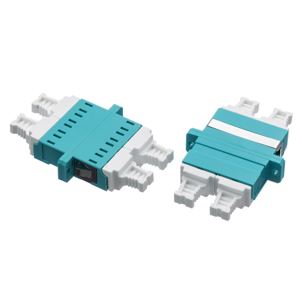 China Quad Aqua Multimode MM OM3 OM4 LC to LC Optical Fiber Adapter Supplier, Products