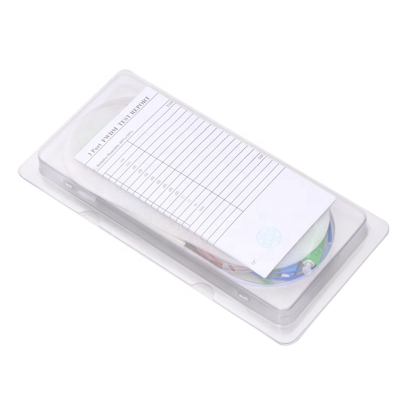 ODM FTTH 3 Ports Filter Wavelength Division Multiplexer 1310 1490 1550nm Fiber Optic FWDM SC/UPC SC/APC Product, Products