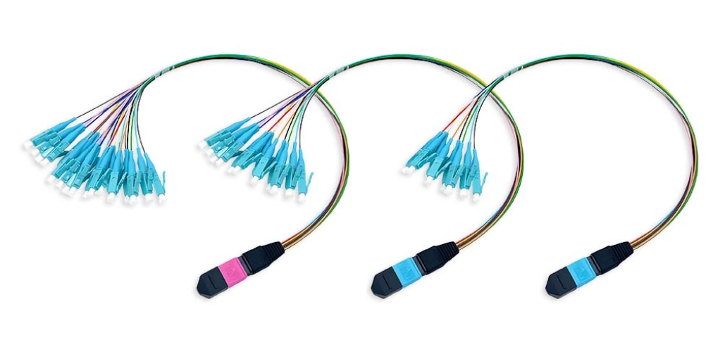 Cheap Multimode OM4 24fo 24fibers 24cores MTP-LC MPO-LC Fanout Harness Patch Cable  Manufacturer, Manufacturers