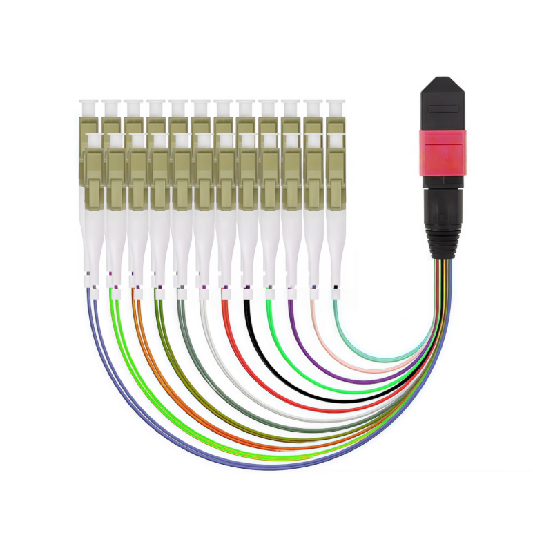 Cheap Multimode OM4 24fo 24fibers 24cores MTP-LC MPO-LC Fanout Harness Patch Cable  Manufacturer, Manufacturers