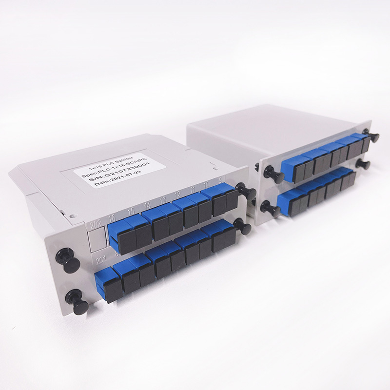 China 1*16 1x16 1:16 LGX box type PLC fiber optical splitter Factories, Products