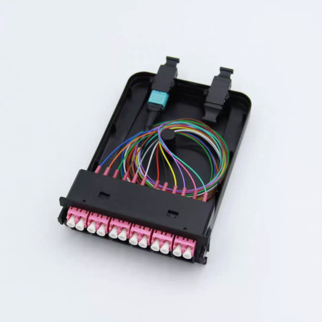 Wholesale OM4 MPO-LC MTP-LC 12fo 12fibers 12cores 0.9mm Fan-out Patch Cord Factory, Quotes