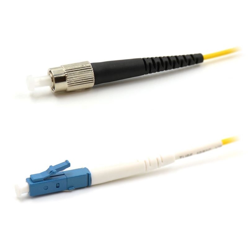 Cheap LC/UPC-FC/UPC Single mode G652D Simplex 3.0mm Fiber Optic Patch Cord LSZH Yellow Supplier, Product