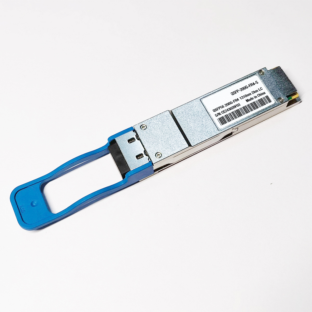 Cheap KCO QSFP56 200G FR4 S SMF 2km DLC QSFP56 Optical Fiber Transceiver 200G-FR4H OSFP SMF Duplex LC 2km Manufacturers, Factory