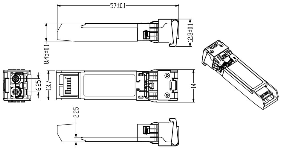 Optical Transceiver Interface Diagram