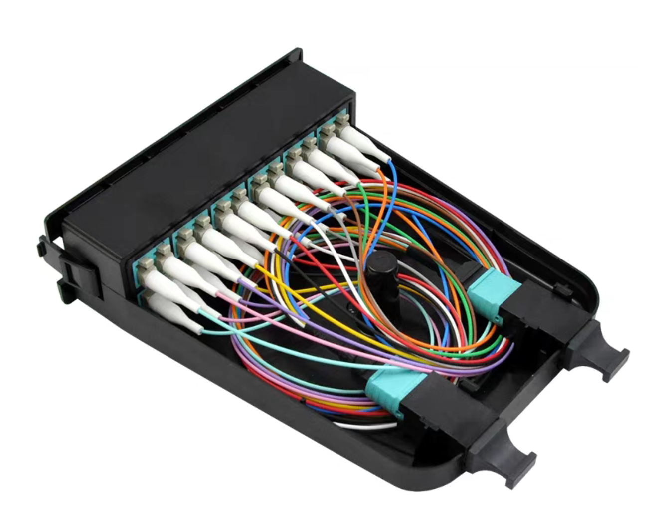 OEM MM OM5 12fo MPO To LC, 12fibers MTP to LC 0.3m Fan-out Patch Cord Manufacturers, Quotes