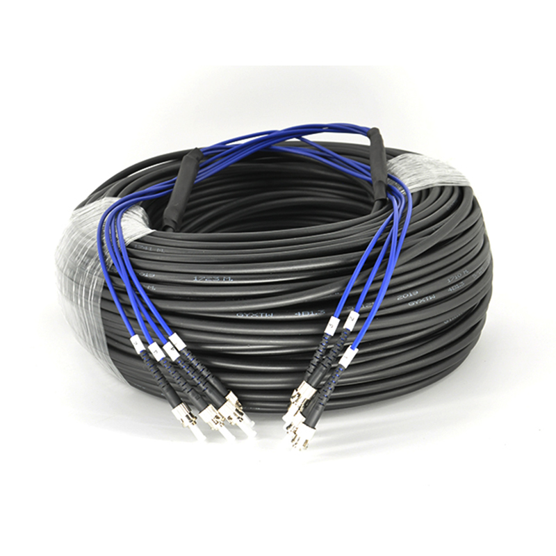 China 4 cores ST-LC Multimode OM1 OM2 Orange Branch Out Fiber Optical Patch Jumper Factories, Quotes