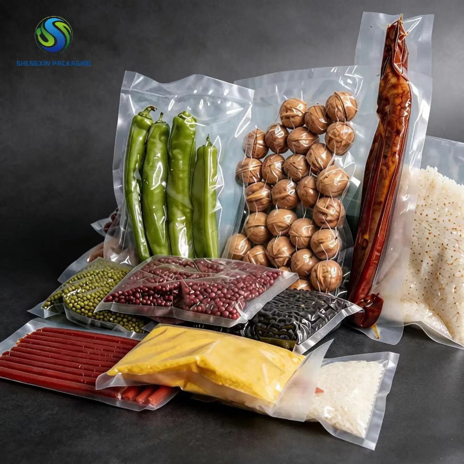 حقيبة فراغ قابلة للختم بحجم مخصص 7 لتغليف اللحوم والأطعمة المجمدة