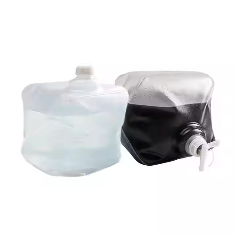 مختبر 5L حاوية بلاستيكية قابلة للطي مربعة لكوبتينر جل الموجات فوق الصوتية دلو LDPE