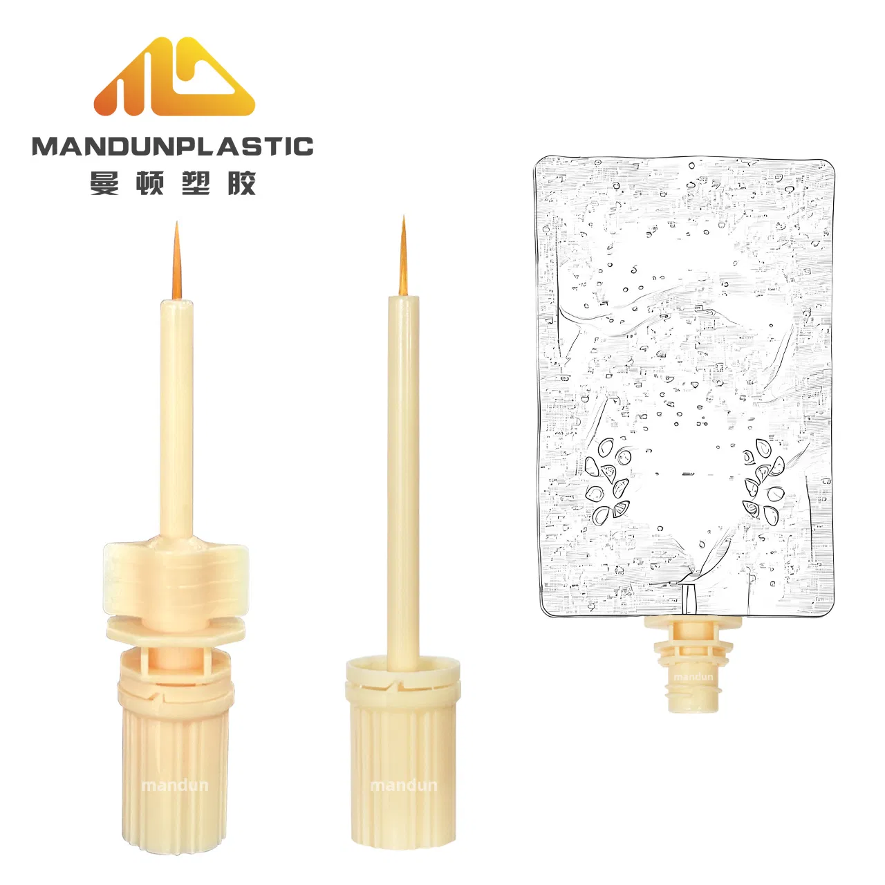 7mm فرشاة كحل بغطاء بلاستيكي مرن لتغليف عينات مستحضرات التجميل