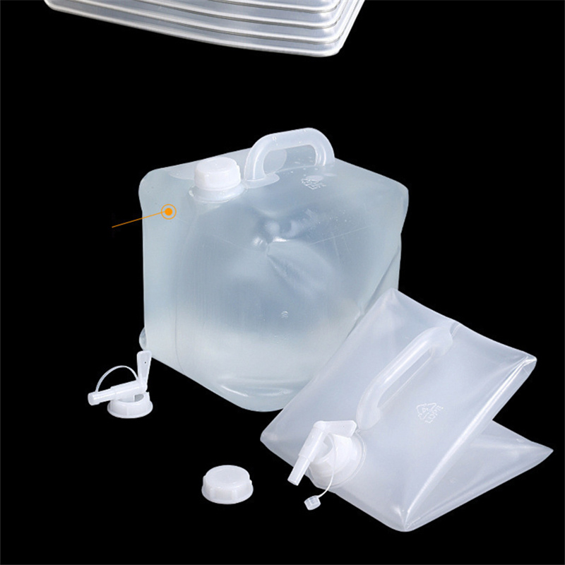 مختبر 5L حاوية بلاستيكية قابلة للطي مربعة لكوبتينر جل الموجات فوق الصوتية دلو LDPE