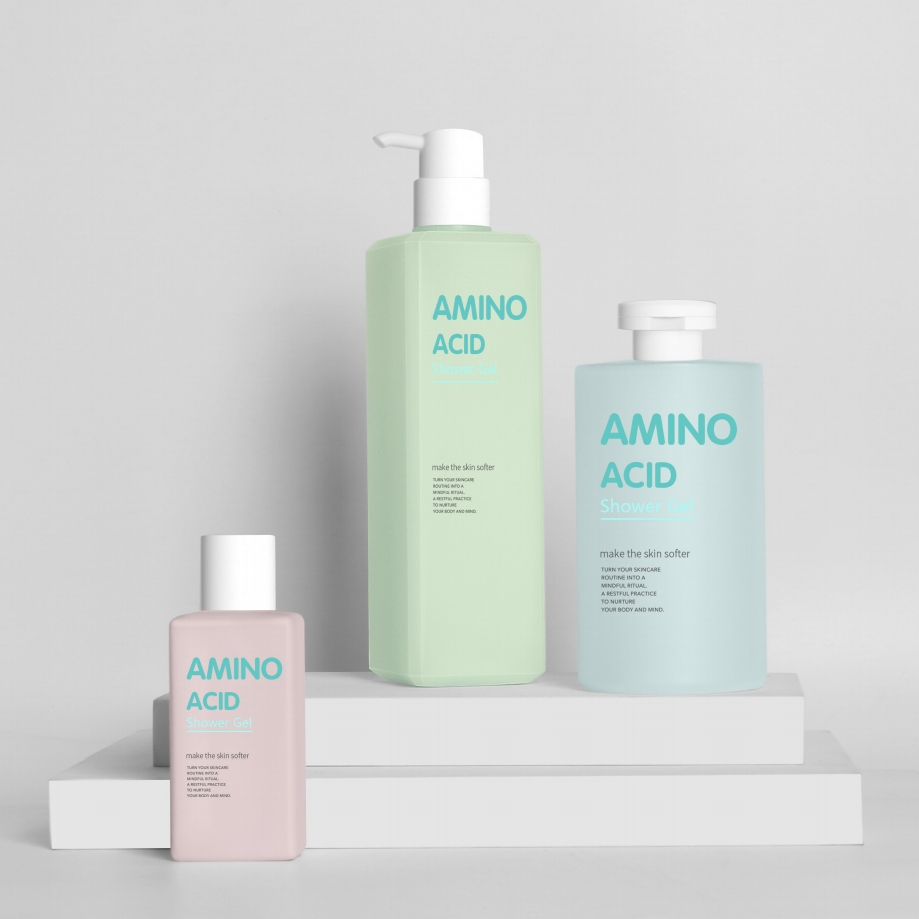 100ml/450ml/500ml زجاجة بلاستيكية ذات قوام مزخرف مرنة لمستحضرات التجميل، زيت إزالة المكياج، لوشن الجسم وغيرها من مستحضرات التجميل