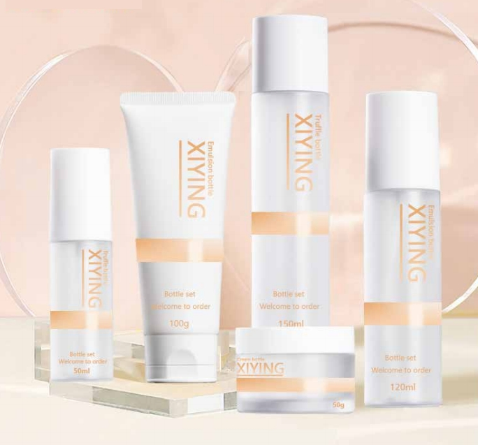 100ml/450ml/500ml زجاجة بلاستيكية ذات قوام مزخرف مرنة لمستحضرات التجميل، زيت إزالة المكياج، لوشن الجسم وغيرها من مستحضرات التجميل