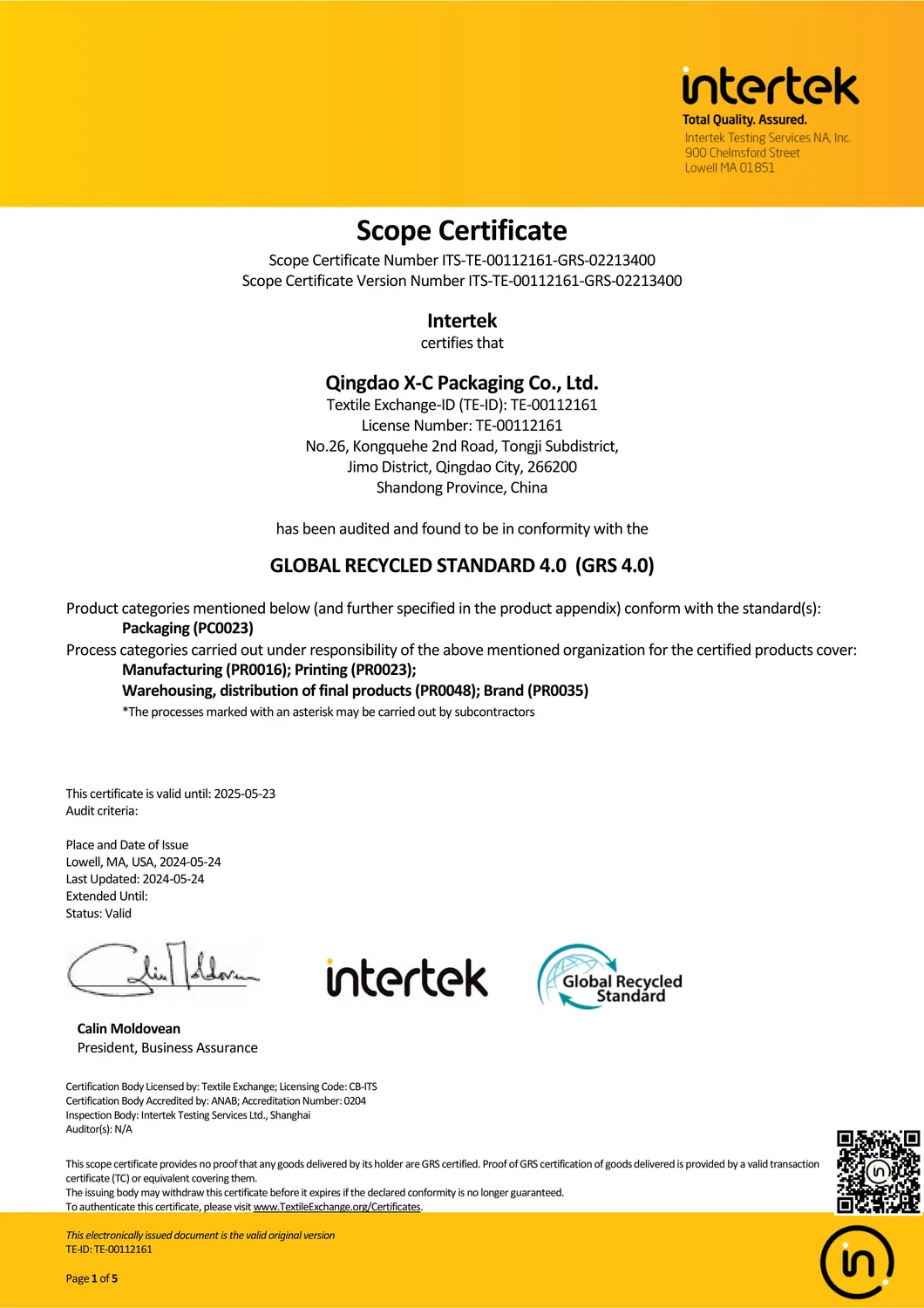 Certificate 3