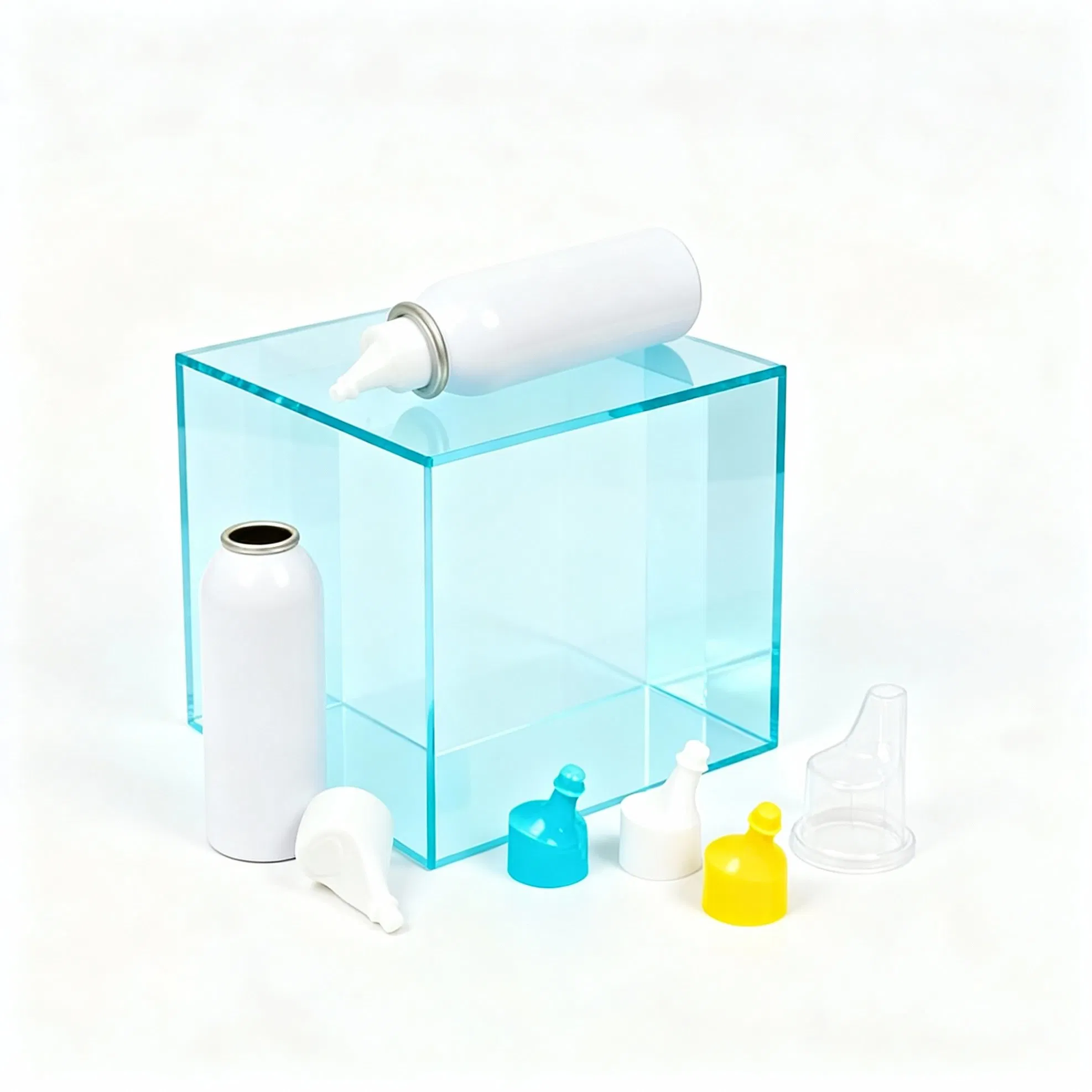 فارغ 15ml 20ml 30ml 40ml 50ml 60ml 75ml 80ml 90ml 100ml 150ml 200ml صمام بخاخ معدني ألومنيوم للأنف حاويات طبية للاستنشاق مع بخاخ