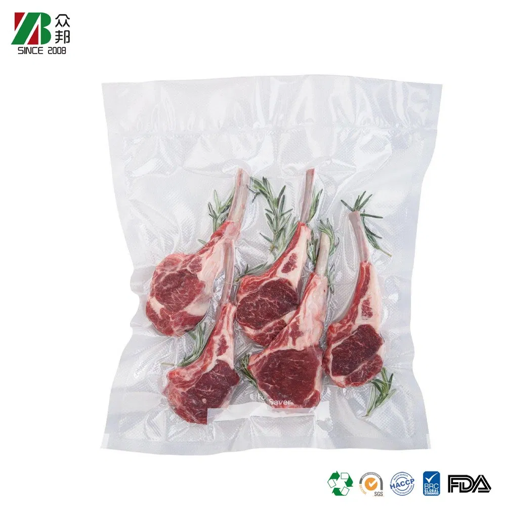 حقيبة فراغ لتغليف الأرز والمأكولات البحرية والنقانق مصنوعة من النايلون PA الغذائي المقاوم
