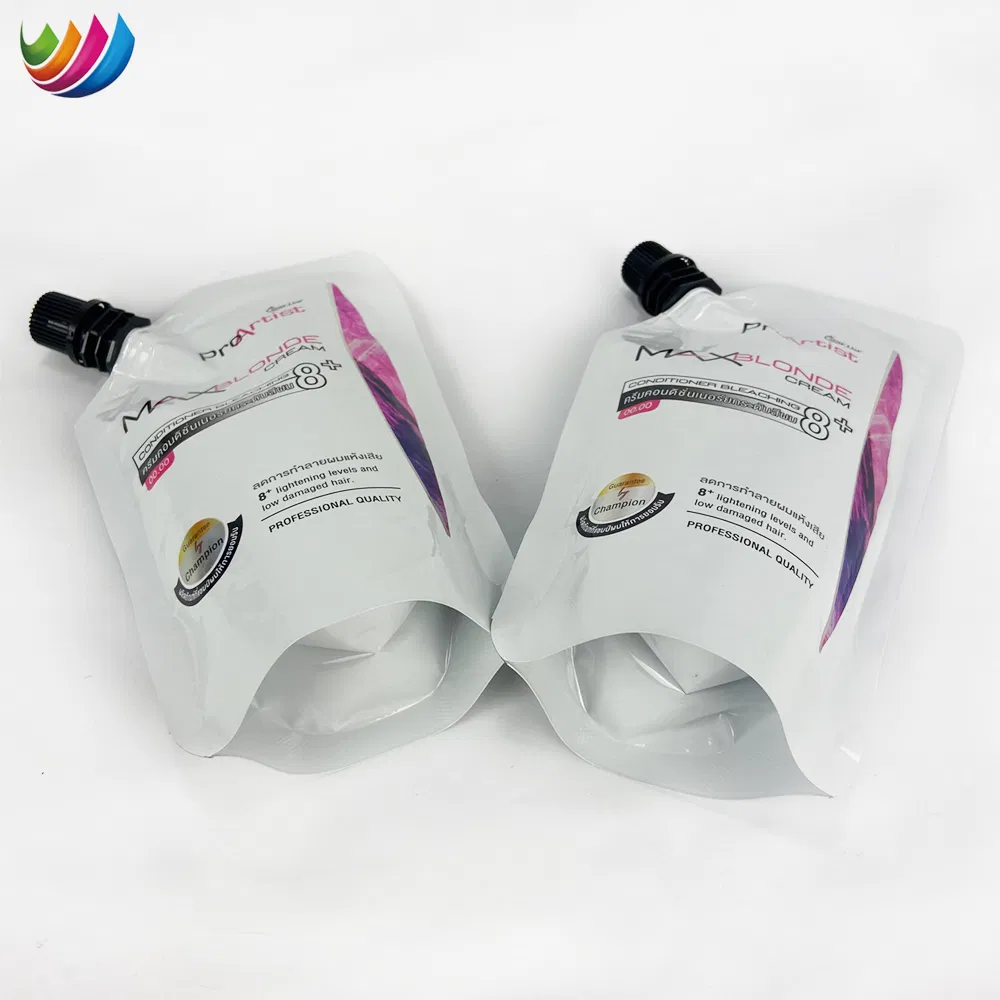 حقيبة بلسم شعر قابلة للتحلل عالية الجودة بفتحة علوية 30ml/50ml/100ml حقيبة فوهة من LDPE لمستحضرات التجميل
