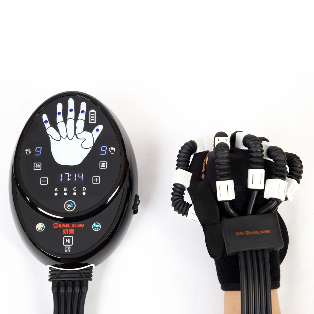 Máquina de ejercicios para dedos de pacientes con accidente cerebrovascular, guante robótico de rehabilitación de mano