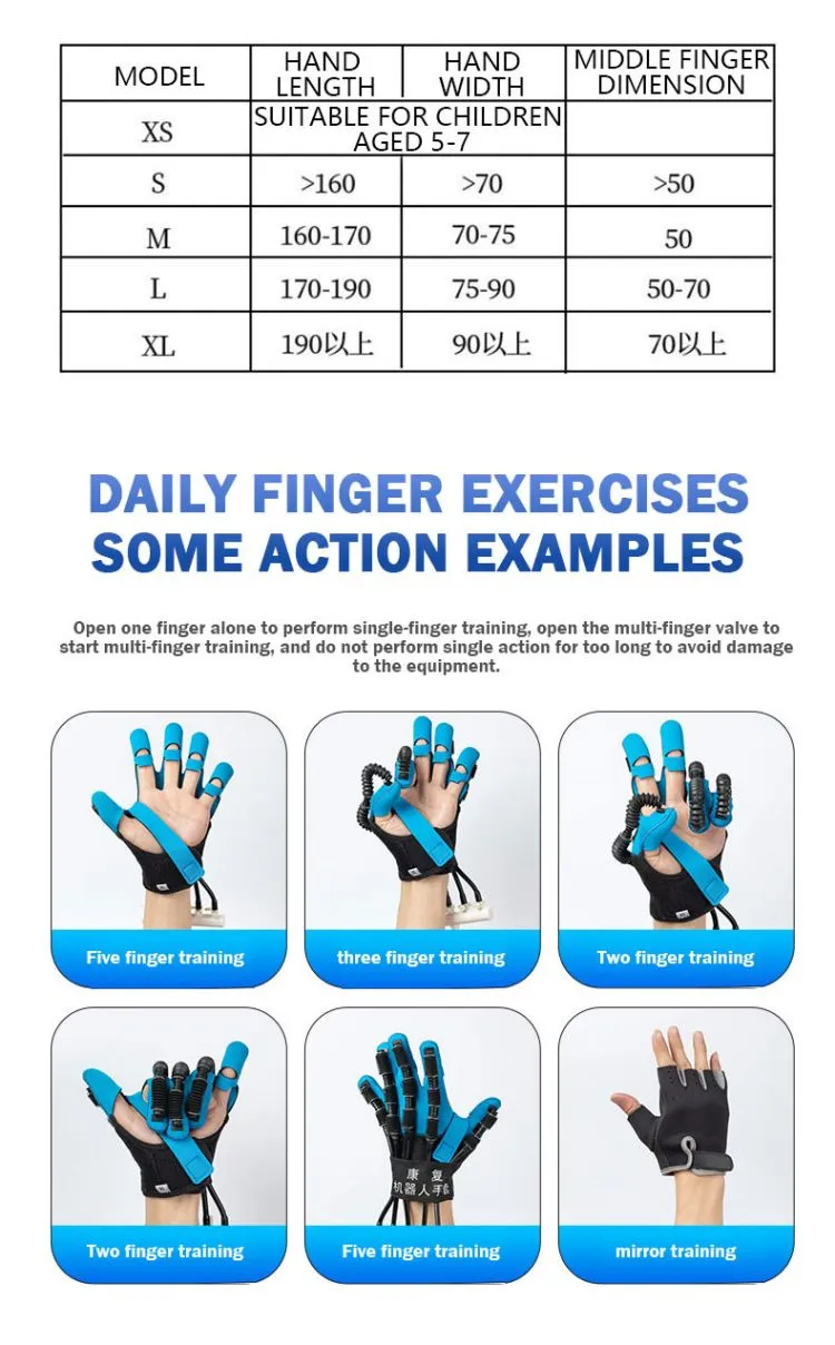 Guantes de robot de rehabilitación 4