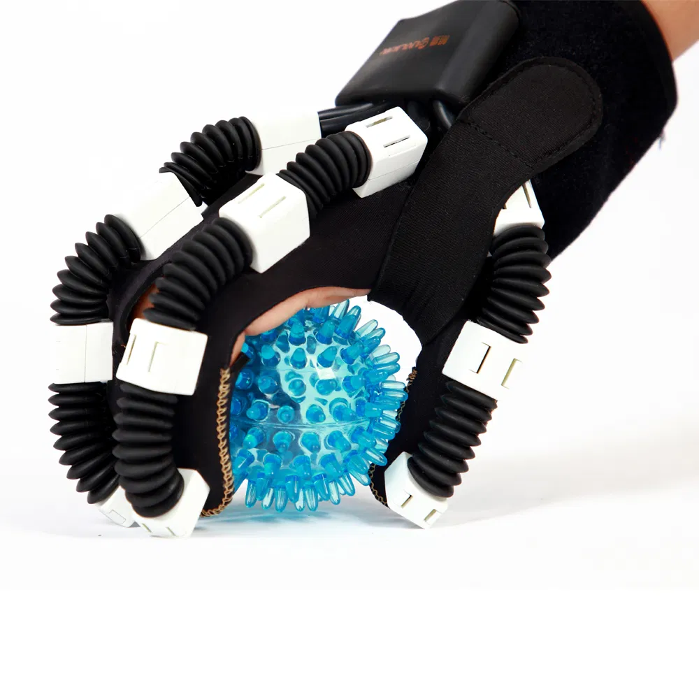 Equipo de terapia de rehabilitación de accidentes cerebrovasculares, dispositivo de guante robótico para entrenamiento de manos con modo espejo