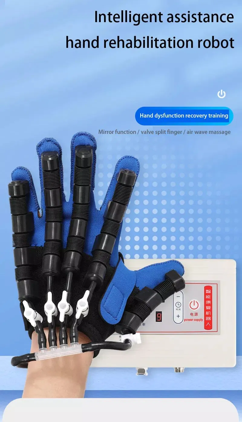 Máquina de guante de rehabilitación de mano, máquina de ejercicio de dedos