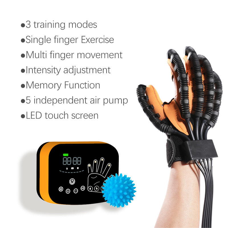 Guantes robóticos de rehabilitación para la rigidez de la mano en hemiplejía tras un accidente cerebrovascular, los más vendidos con cinco dedos