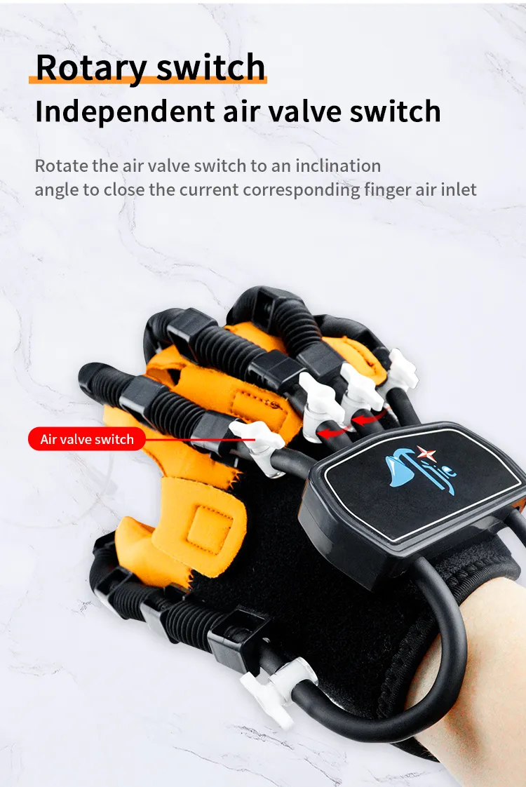 Equipo de rehabilitación de mano, guantes de robot de rehabilitación de mano, accidente cerebrovascular