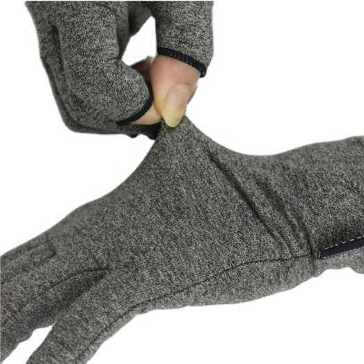 Guantes de compresión de medio dedo para alivio y soporte de la artritis