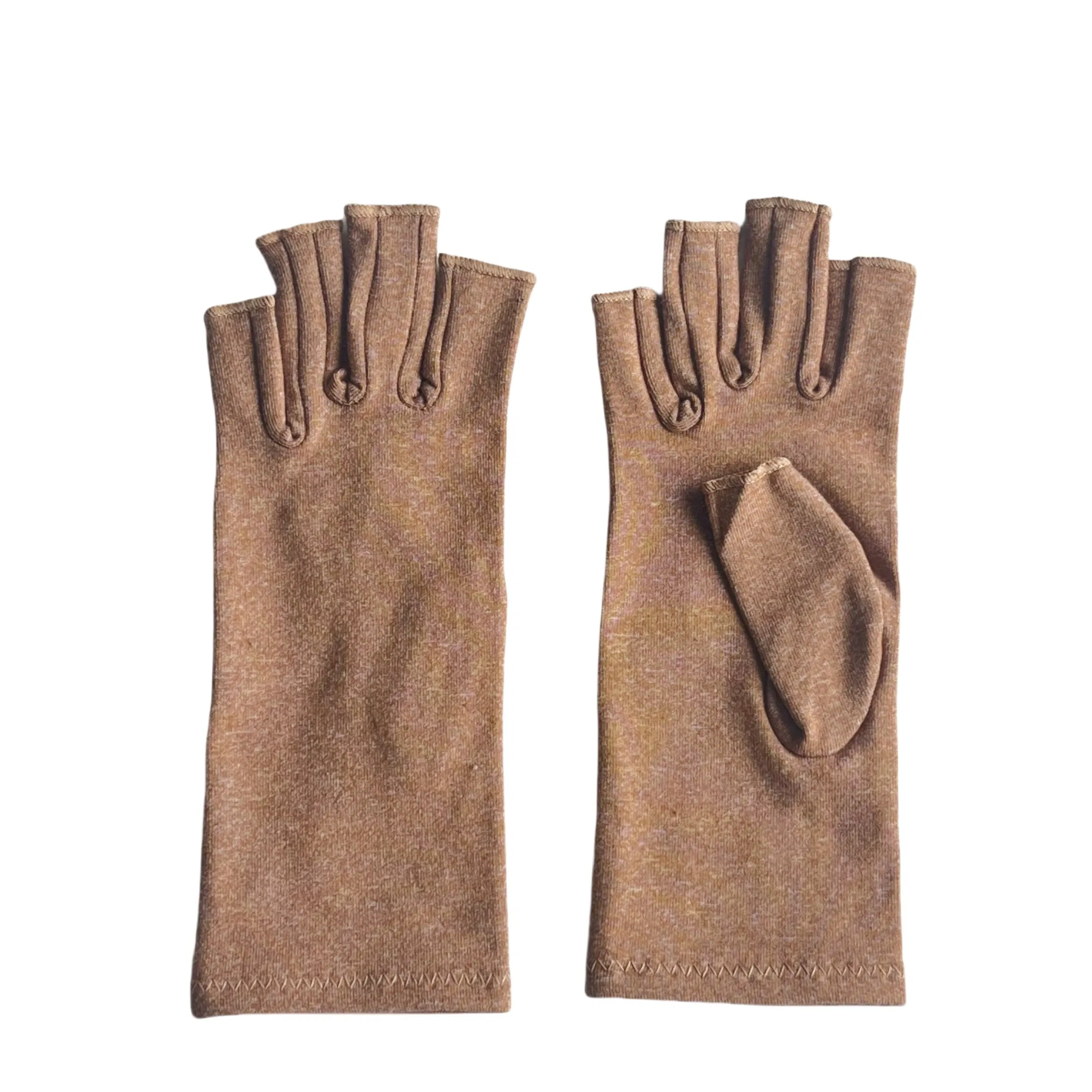 Guantes de compresión para el tratamiento de la artritis, guantes de soporte para las manos de medio dedo para el alivio del dolor en las articulaciones