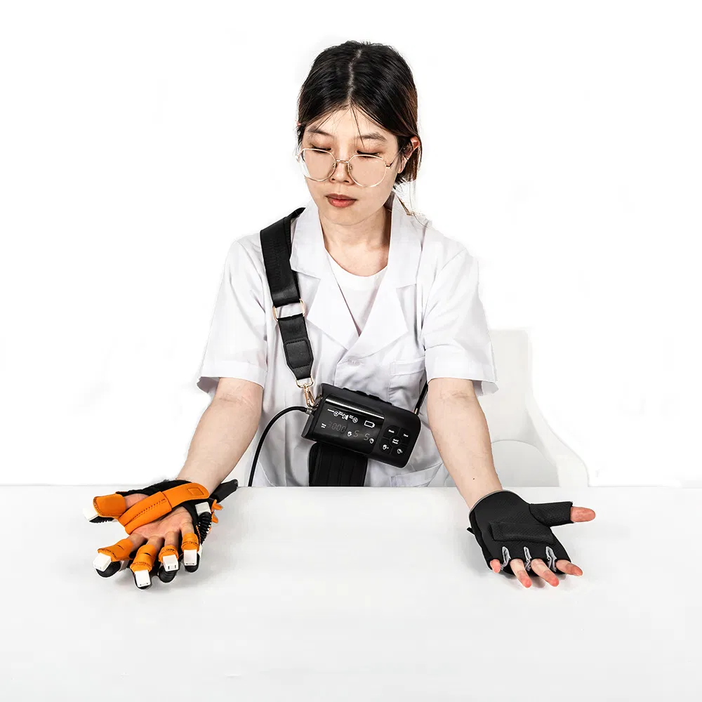 Ejercicios de mano para hemiplejía, guantes robóticos de rehabilitación de dedos