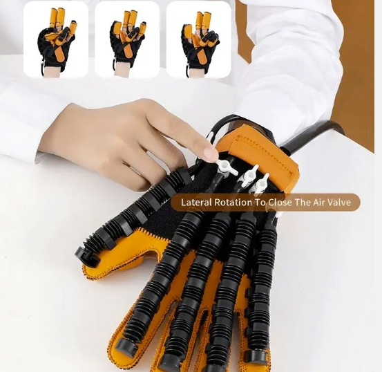 Rehabilitación profunda de manos de los guantes de robot guantes de masaje eléctrico dedos Guantes de robot de entrenamiento de recuperación