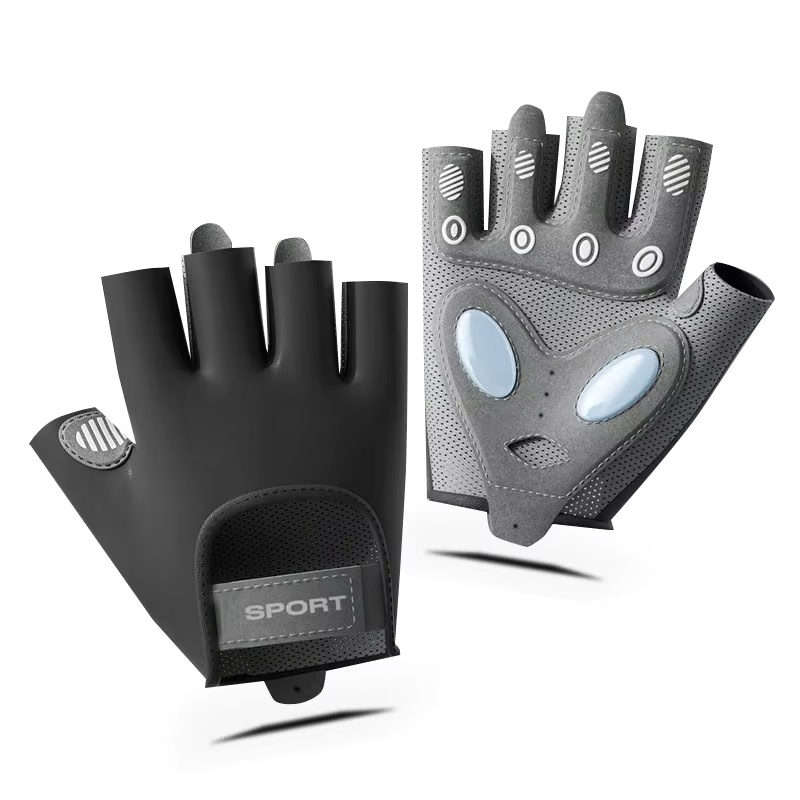 Guantes de ciclismo de medio dedo de silicona personalizada OEM antideslizantes para ejercicio, rehabilitación y entrenamiento de presión