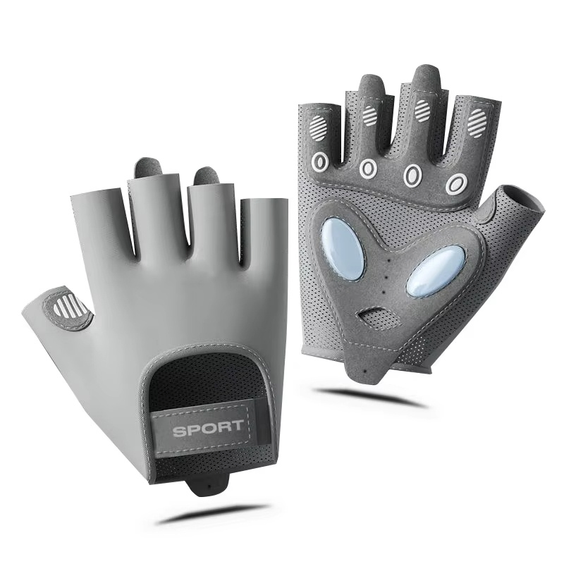Guantes de ciclismo de medio dedo de silicona personalizada OEM antideslizantes para ejercicio, rehabilitación y entrenamiento de presión