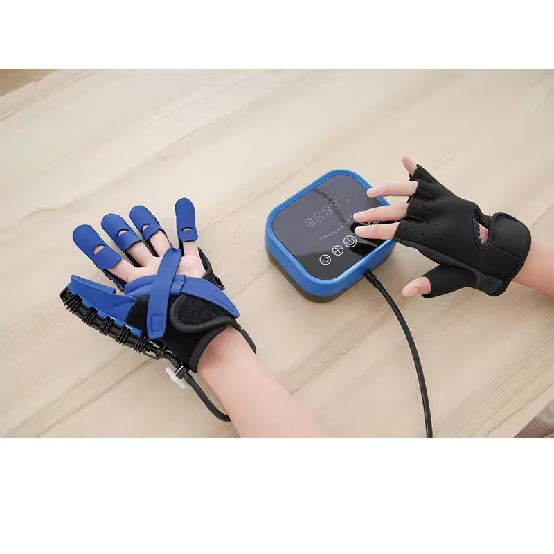 Dispositivo de entrenamiento de guantes robóticos para la rehabilitación de manos, guantes robóticos de movimiento de dedos