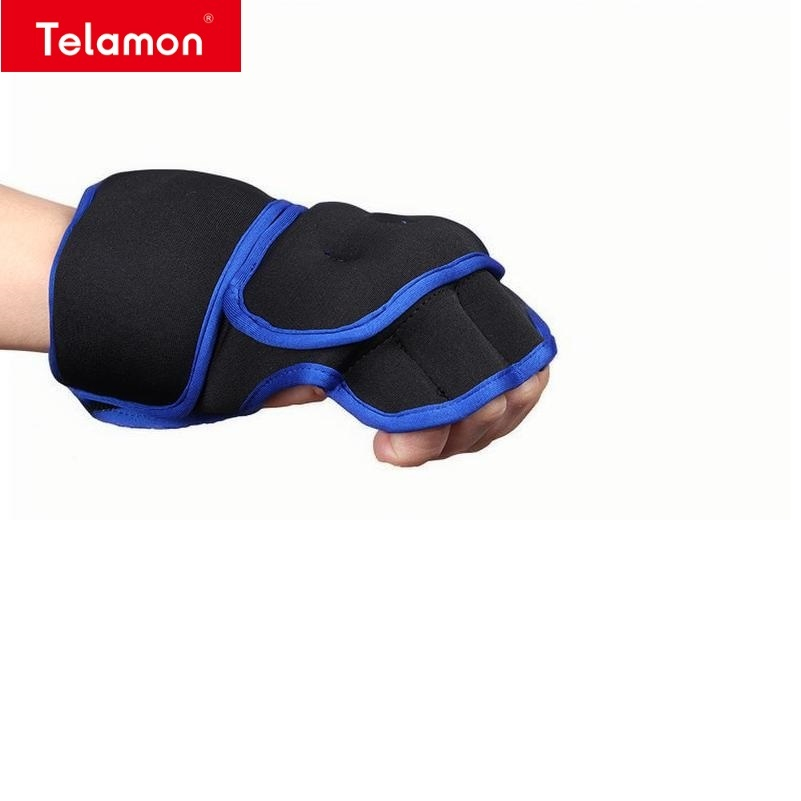 Guantes de entrenamiento con pesas de cuero para el gimnasio, protección para las manos con un agarre fuerte