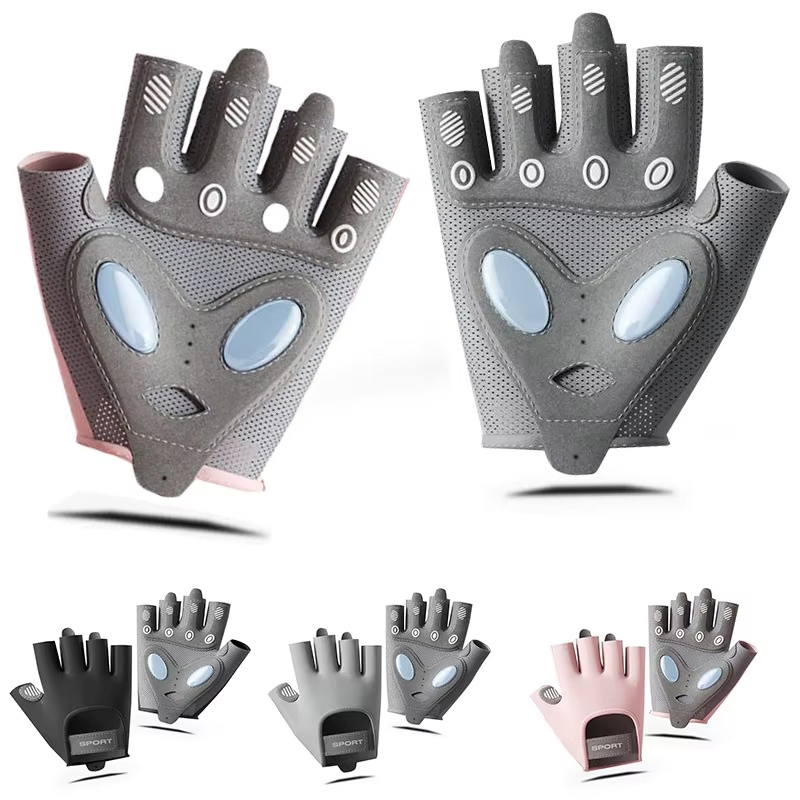 Guantes de ciclismo de medio dedo de silicona personalizada OEM antideslizantes para ejercicio, rehabilitación y entrenamiento de presión