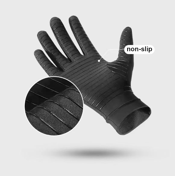 Guantes de compresión de cobre para soporte de artritis compatibles con pantallas táctiles