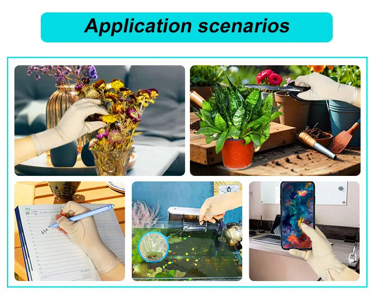 Aplicación de guantes