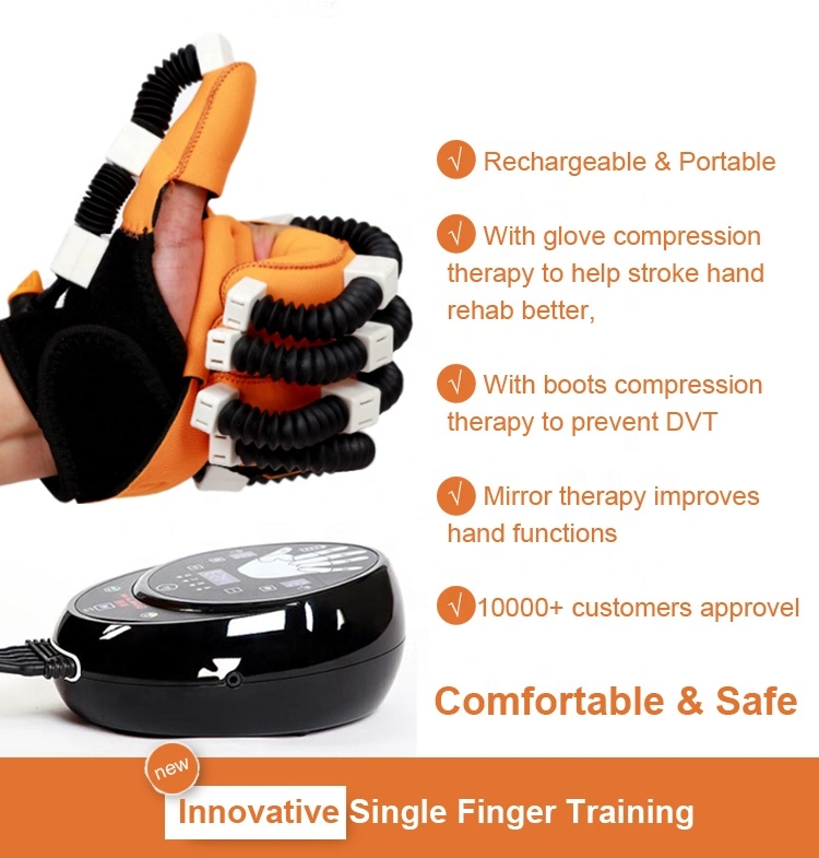 Dispositivo de rehabilitación de guantes robóticos automáticos para pacientes con parálisis por accidente cerebrovascular
