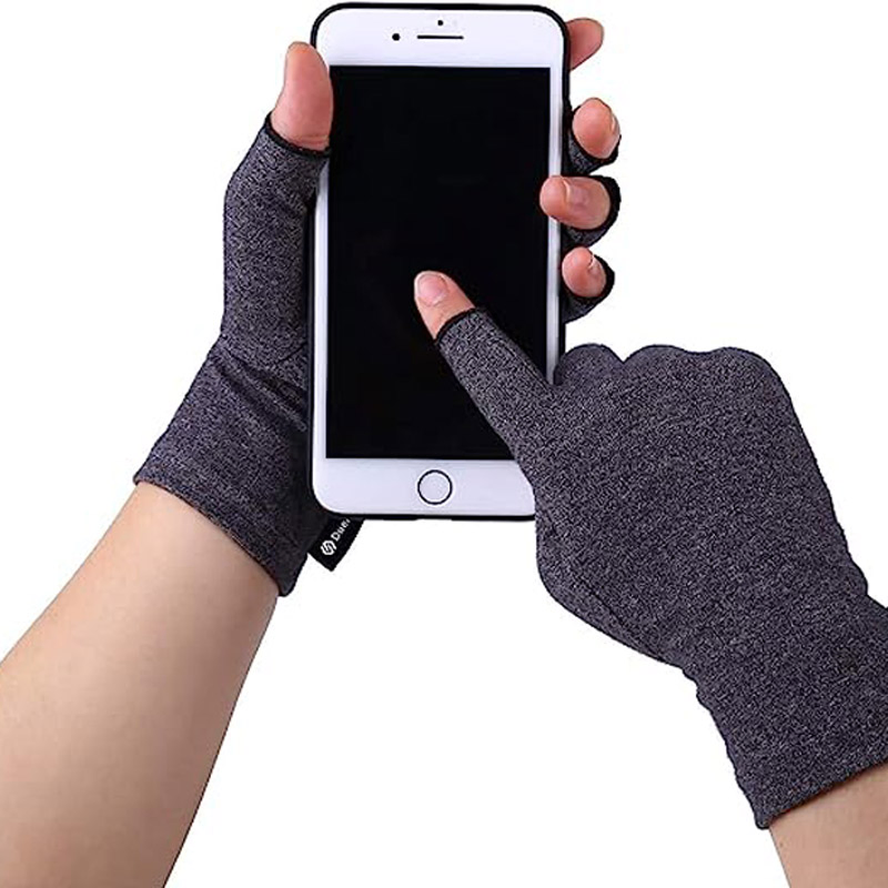 Guantes de compresión sin dedos para el síndrome del túnel carpiano, soporte para el dolor en la muñeca, los dedos y el pulgar, luvas, guantes de compresión para artritis