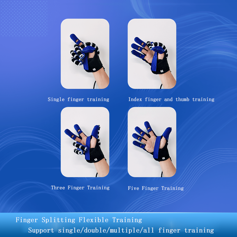 Guantes de robot de rehabilitación con espejo