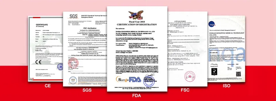 Certificados CE FDA
