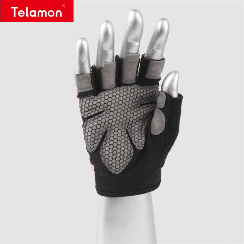 Guantes de entrenamiento de ejercicio físico para hombres con protección total de palma para agarre en el levantamiento de pesas