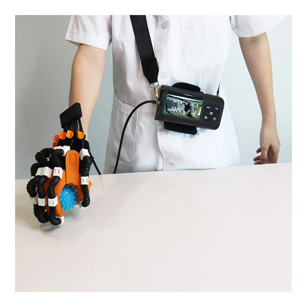 Nueva mano Robot para la rehabilitación de pacientes de parálisis tamaño portátil Dispositivo de entrenamiento de mano