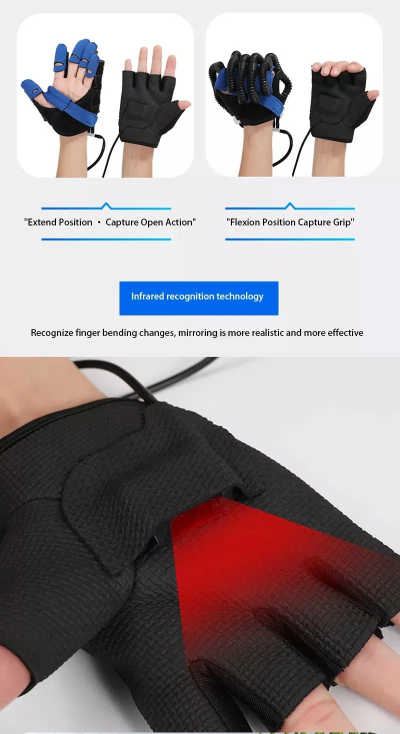 Máquina de guante de rehabilitación de mano, máquina de ejercicio de dedos