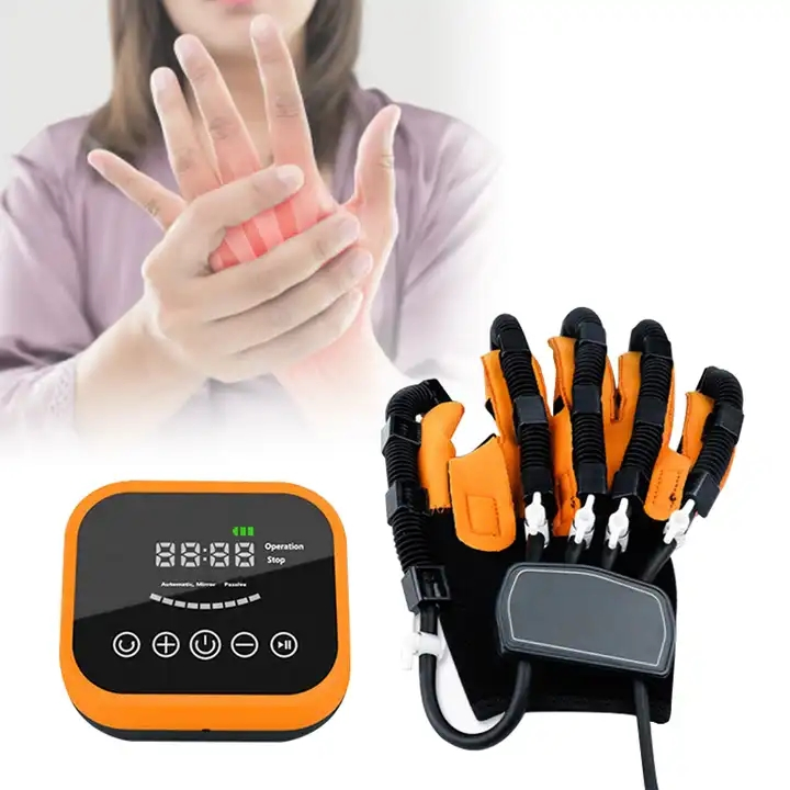 Guante de rehabilitación robótico exoesqueleto para la rehabilitación de la mano, guante robótico para terapia