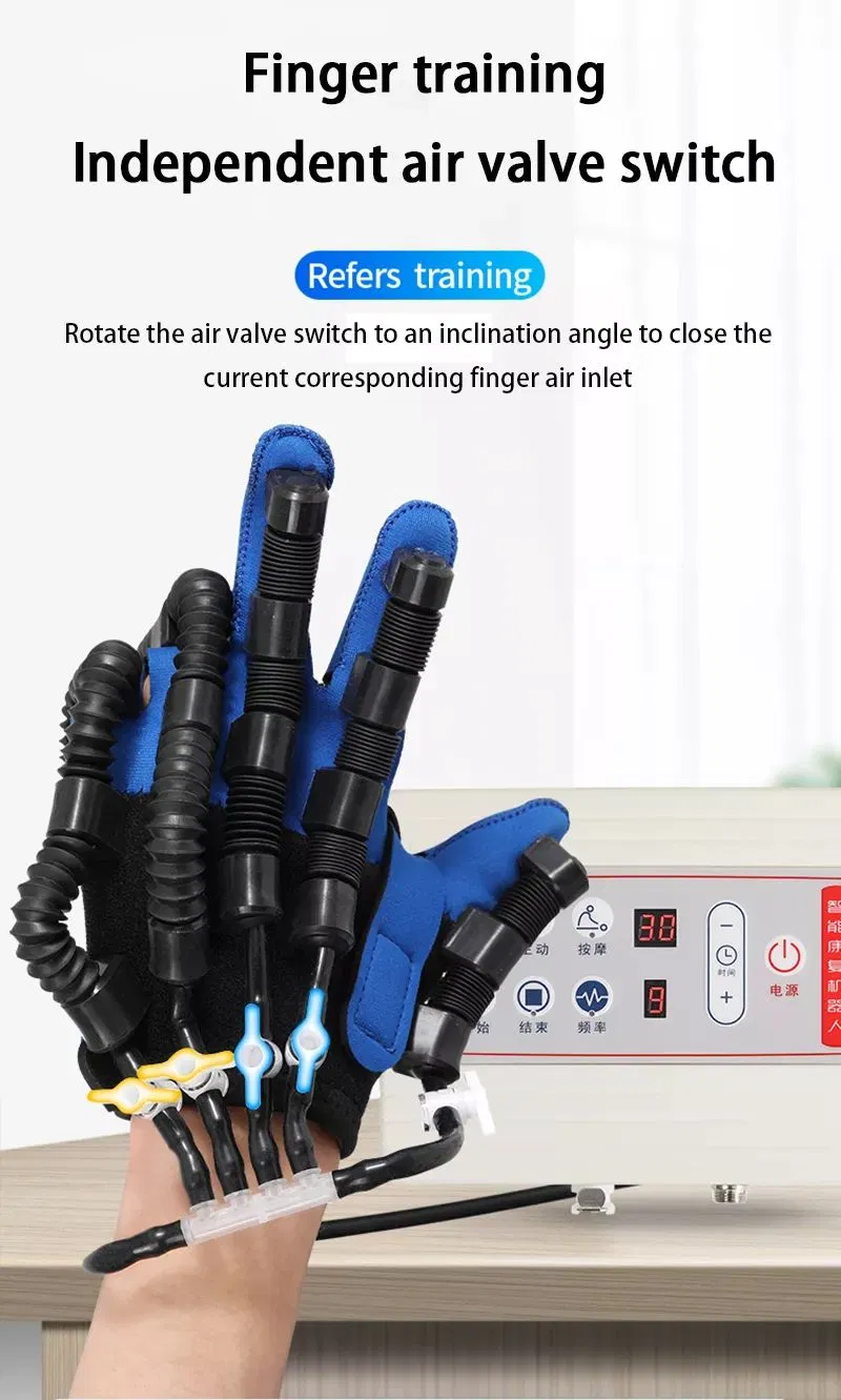 Máquina de guante de rehabilitación de mano, máquina de ejercicio de dedos