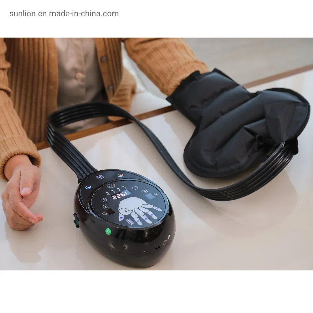 Guante de terapia robótica para pacientes que realizan ejercicios de dedos de mano después de un accidente cerebrovascular