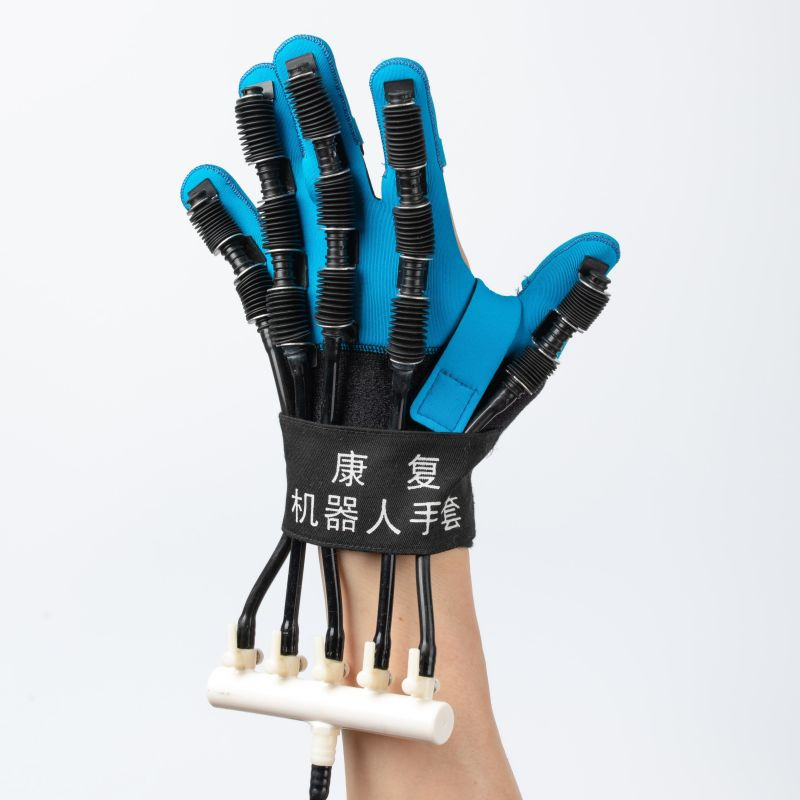 Guantes de robot de rehabilitación para la función de la mano en hemiplejía inteligente
